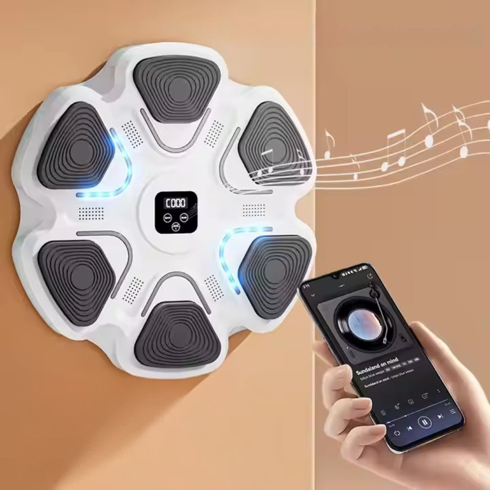 Smart Music Boxing Machine πΆ - Bluetooth wall target for stress relief & boxing practice at home π₯β¨
